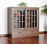 リビングボード サイドボード キャビネット 完成品 和風モダン