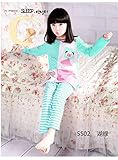 (チェリーレッド) CherryRed 子供 女の子 ファション パジャマ ルームウェア 部屋着 寝間着 上下2点セット 長袖 フリース 春秋向け リラックス 快適 気持ち良い コットン 160 グリ