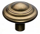 Top Knobs M1476 Aspen Round Button Knob Bronze by Top Knobs