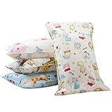 Biubee 4 pack Toddler Pillow Case (12x20) - Natural Cotton Pillow Cover for Baby and Toddler [並行輸入品]