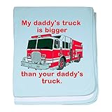 CafePress – My Daddys Truck – スーパーソフトベビー毛布、新生児おくるみ ブルー 100150463625CD2