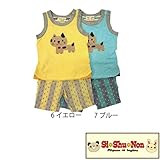 【SiShuNon/シシュノン】モチーフネコチャンタンクスーツ ネコ ネコチャンタンク スーツ 80 7 ブルー