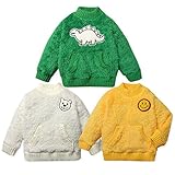(イエロー/95cm)ベビー服 男の子 トレーナー 長袖 LITTLE BEAR CLUB リトルベアークラブ 両面ボア キャラクターワッペン ポケット付 男児 ベビー