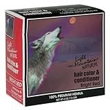 Light Mountain Natural Hair Color & Conditioner Bright Red 4 oz (113 g) (Pack of 3) [並行輸入品]