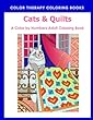 Cat & Quilts Color by Numbers Adult Coloring Book