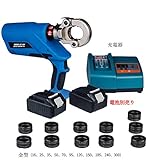 CGOLDENWALL EZ-300油圧式電動プライヤー 充電式圧着ペンチ10-300ダンス付(EZ-300)