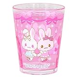 うさももちゃん アクリル コップ （なかよしハート柄）