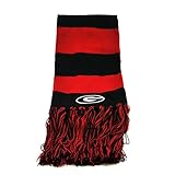 Georgia Bulldogs公式NCAA 1つサイズストライプ2トーンスカーフby Top of the World