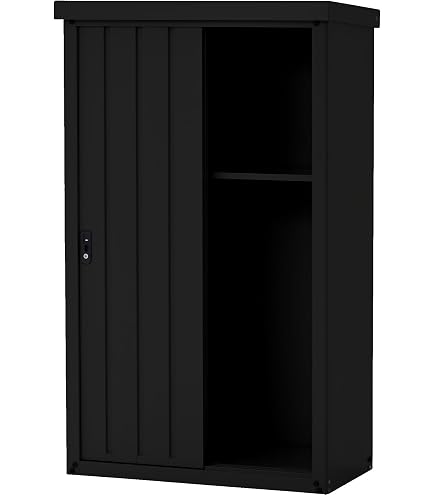 Amazon | 物置 屋外 大型 スチールシェッド | 幅195×奥行150×高180cm
