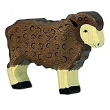 Holztiger Sheep Standing Toy Figure, Black [並行輸入品]