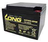 ロング (KUNG LONG BATTERIES) 産業用鉛蓄電池 (12V-26Ah) HC24-12/互換 (電動車系) WP26-12NE
