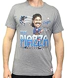 Mike Piazza Los Angeles DodgersメンズCaricature Tシャツ L グレイ