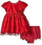 Marmellata Baby Girls' Pretty Party Dress Red Shadow 6-9 Months [並行輸入品]