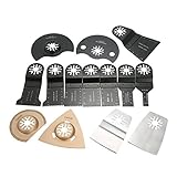 KKmoon 14点セット ブレード カットソー 振動鋸刃 マルチツール用 替刃 スクレーパー 先端工具 メタル・木材適用 日立 マキタ ボッシュ BOSCH適応