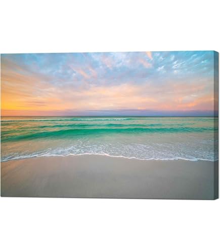Amazon.co.jp: 油絵 12 点、嵐の前の海、1856 年の波、海岸、ビーチ