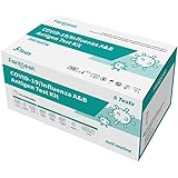 Fanttest 3-in-1 Combo Test 5 PACK, Influenza Flu A/B and COVID-19 Rapid Antigen Test Kit - Nasal Swab