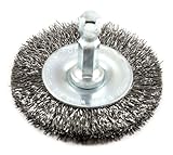 Forney 72728 Wire Wheel Brush, Fine Crimped with 1/4-Inch Hex Shank, 2-Inch-by-.008-Inch by Forney