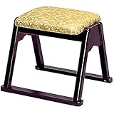 仏壇屋 滝田商店 本堂用椅子 YR-350 (座高35cm×巾43cm)◆寺院本堂の法事・法要、和室の催事、足腰や膝の悪い方に最適【滝田商店発行 証明書付】
