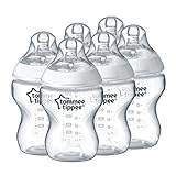 Tommee Tippee Closer to Nature 260 ml/9fl oz Feeding Bottles (6-pack)