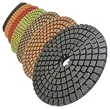 STADEA Premium Grade Wet 5 Diamond Polishing Pads Set For GRANITE MARBLE STONE Polish by STADEA