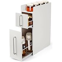 Amazon｜RAIN QUEEN 隠せる調味料ラック 調味料ラック スリム