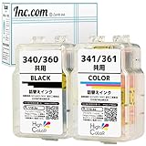 Inc.com BC-360 BC-340 兼用 BC-361 BC-341 (PGBK/CL) 互換 詰め替え インク ４色セット ISO14001/ISO9001認証工場生産 国内梱包再検品 キヤノン 用 360 340 361 341