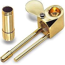 金属製たばこパイプ　年代物　銘廣春 金属製たばこパイプ 年代物 銘廣春 512FLWVpc-L._UF350