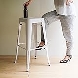 Marine High Stool（マリン・ハイスツール）Premium ホワイト　　　　　　   　　　　【デザイナー：グザビエ・ポシャール】【スツール】【カウンター】【バースツール】【スチール】【鉄】【Aチェア】【デザイン】【スタッキン