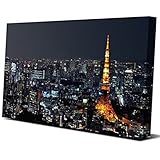 アートパネル　「東京タワー」「TOKYO TOWER」キャンバス絵画 インテリア 　インテリア アート 壁掛け　壁飾り （フレーム・木枠付きの完成品）