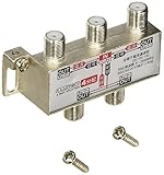 Lumen アンテナ4分配器 [ 地上波デジタル/BSデジタル/110°CSデジタル/CATV 放送対応 ] 全端子通電 TV-SP4