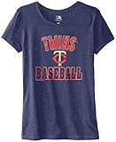 MLB Minnesota Twinsレディース59 Mティー、海軍ヘザー、スモール
