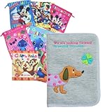 [ディズニーミニ巾着付き]母子手帳ケース 【ROMAN BAG rm-w010】 POPPINS マルチケース ニックナック アニマル柄 (イヌちゃん)