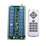 Fenteer ワイヤレスリモコン　スイッチ　取り付け簡単　DC 12V-24V　18チャンネル　