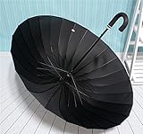 biutefang傘二重傘大型ストレート傘風ブラック傘long-handled傘屋外傘ゴルフ傘ビジネス傘103 x 86 cm ブラック 6933322204761