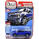 auto world 1:64SCALE PREMIUM RELEASE "2018 FORD F-150 LARIAT(LIGHTNING BLUE)" オートワールド 1：64スケール プレミアム・リリース 「2018 フォード F-150 ラリアット(ライトニングブルー)」