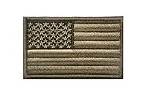 [PHOENIX IKKI] 24タイプ 星条旗 USA アメリカ合衆国 米国 国旗エンブレム サバゲーミリタリーパッチ 布 刺繍 ワッペン 腕章 紋章 マジックテープ アップリケ 8cm×5cm green
