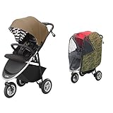 【セット買い】 アップリカ ベビーカー Smooove(スムーヴ) AB アースストライプGN + 純正レインカバー