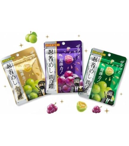 Amazon | UHA味覚糖 忍者めし 金の鎧 マスカット味(金箔シュガー入り