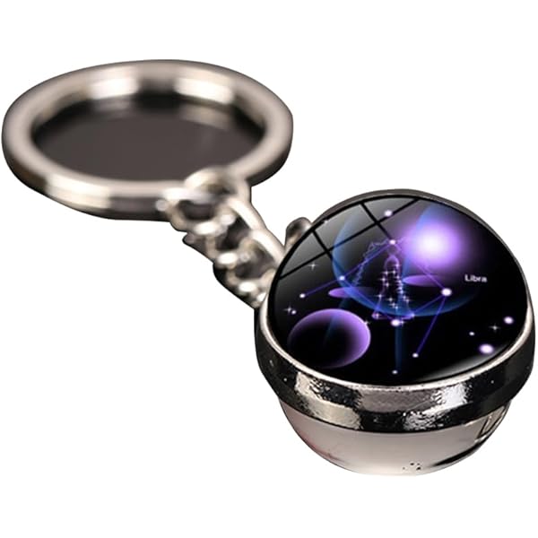 Amazon.co.jp: eexuujkl 12星座キーホルダー キーリング タイム
