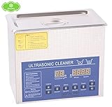 Hanchen PS-20AD 3.2L 超音波洗浄器 小型卓上クリーナー デジタル制御 メガネ/時計/入れ歯 殺菌消毒 加熱型 業務用 家庭用 (110V)