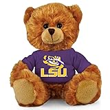 LSUタイガース8 " Plush Hoodie Bear – パープル/ゴールド