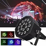 dmx-512 18w 18 led stage light 7ch 5 control modes party disco