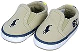 Polo Ralph Lauren【ポロ・ラルフローレン / ベビーシューズ 27454-255 キャンバス ヴィクトリー / 12cm (US 3) / カーキ×ネイビー】 【並行輸入品】