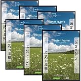 Classic Styles Mainstays Decor 18x24 Basic Poster & Picture Frame, Black, Set of 6 by Mainstays Deco