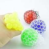 wenasi 1個メッシュボール、グレープSqueeze Stressボール手手首おもちゃランダム色