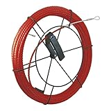 デンサン 呼線リール付セット スーパーレッドライン 50m RX-5850-RL
