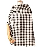 ポーチェ(pouche) 授乳ケープ ブロックチェック (ブラウン)