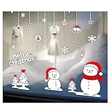 Smile ウォールステッカークリスマス飾り　貼ってはがせるウォールステッカー 70*50cm (02)