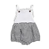 ノースリーブ Nicircle ロンパース ホワイト カバーオール 3〜12ヶ月 連体服 ベビー服 赤ちゃんジャンプスーツ ワンピース 女の子 柔らかい おしゃれ ストライプ レース Sleevele