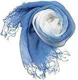 [party100] 箱付 麻100% 天然リネン 羽織りにも活躍する大判サイズ リネンストール (A)